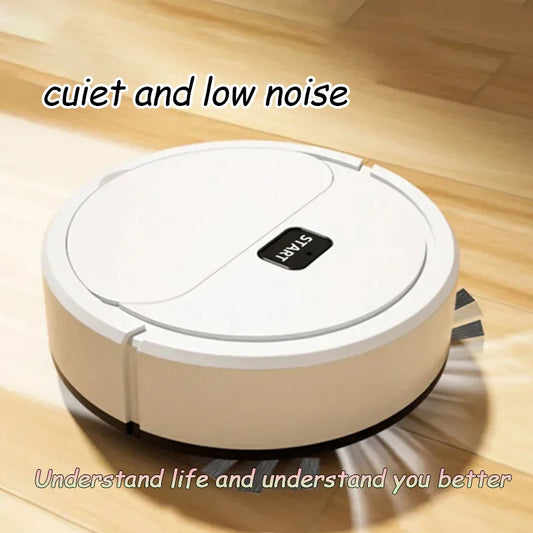 NEW Portable Home Mini Automatic Floor Robot Vacuum Cleaner USB Rechargeable Wet and Dry 3-in-1 Home Sweeper